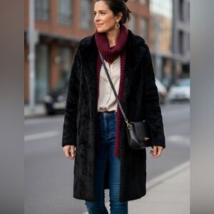 Chic Black Teddy Jacket for Women